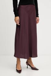 Guess szoknya SIBILLA bordó, maxi, harang alakú, W5YD55 WF1T2 - burgundia M