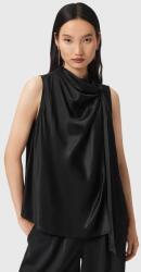 AllSaints gyerek pamut pulóver HERELA fekete, sima, W011PD - fekete 40