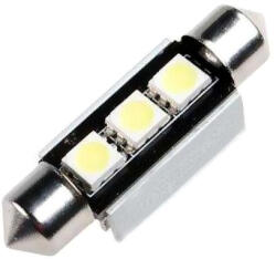  LED izzó 12V szofita 3 SMD LED 39mm fehér CANBUS
