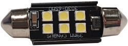  LED izzó 24V szofita 6 SMD LED 39mm fehér CANBUS