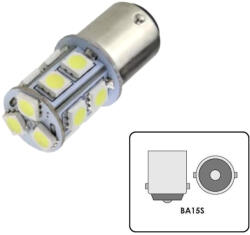  LED izzó 12V BA15s 13 SMD LED torony fehér 21W