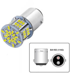  LED izzó 12V BA15d 54SMD LED 21/5W fehér
