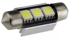  LED izzó 12V szofita 3 SMD LED 41mm fehér CANBUS