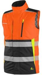 CXS Vestă de lucru reflectorizantă îmblănită CXS BENSON - Oranj / neagră | XL (1114-079-941-95)