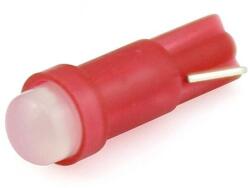  LED izzó 12V T5 COB LED piros