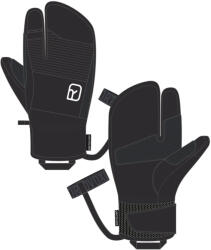 Ortovox Full Leather 3 Finger Glove Men's (OVX-56623BCR_XL)