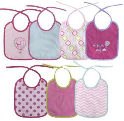  Baby Care 7 darabos előke, mintás - lányos