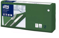Tork Szalvéta 2 rétegű 1/4 hajtás lapméret: 32, 8 x 32, 5 cm 200 lap/csomag Lunch Tork_477214 sötétzöld - delfinbuvar