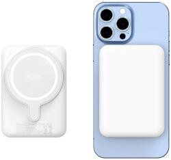 Tech-Protect Lifemag MagSafe PB10 mágneses Power Bank 5.000mAh külső akkumulátor - fehér (AT_0003)