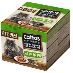 Cattos alutasakos macskaeledel válogatás (81% hústartalom) 24×100 g