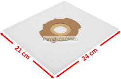 MisterVac Mikroszálas porzsák 2609256F34s 5db/csomag Bosch kompatibilis