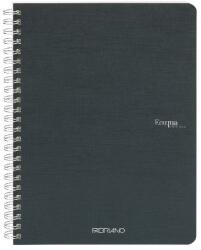Fedrigoni Ecoqua A5 70lapos sötétzöld sima spirálfüzet (19148010)