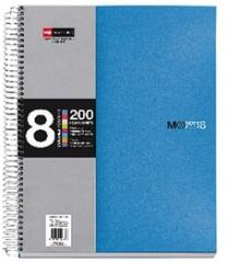 Miquelrius A5 8x25lapos vonalas kék spirálfüzet (A15246121) - oneclick