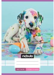 Nebulo Nebulo Cuki minták A5 1. osztályos 14-32 tűzött vonalas füzet (VO1-CM-A5)