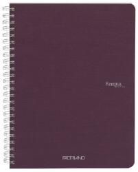 Fedrigoni Ecoqua A5 70lapos lila kockás spirálfüzet (19148112)