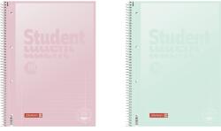 Brunnen A4 80 lapos vonalas pasztell menta és pasztell pink spirálfüzet (106732796)