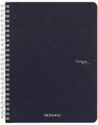 Fedrigoni Ecoqua A5 70lapos sötétkék vonalas spirálfüzet (19148204)