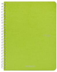 Fedrigoni Ecoqua A5 70lapos világoszöld vonalas spirálfüzet (19148207)