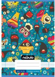 Nebulo Nebulo Vagány minták A5 1. osztályos 14-32 tűzött vonalas füzet (VO1-VM-A5)