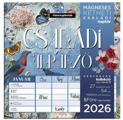 Lizzy card Falinaptár mágneses LIZZY CARD 220x220mm 2 hetes Anyu tervezője Scrapbook Style 2026 (21688) - fotoland