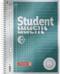 Brunnen Premium Duo A5 40+40 lap kockás és vonalas spirálfüzet (1067154) - oneclick