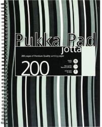 Pukka Pad Jotta Pad A5 PP 200 oldalas fekete csíkos vonalas spirálfüzet (JP021(5))