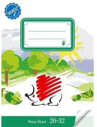 ICO Süni A5 20-32 bekötött sulikész sima füzet (7500052001)