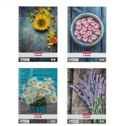 Herlitz Flower A4 70lapos kockás spirálfüzet (09542861)