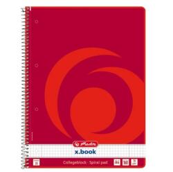 Herlitz A4 160lapos kockás perforált spirálfüzet (11163946)