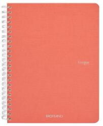 Fedrigoni Ecoqua A5 70lapos korall kockás spirálfüzet (19148105)