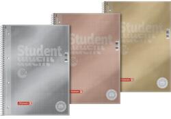 Brunnen A4 80 lapos kockás fémes spirálfüzet (106732895) - oneclick