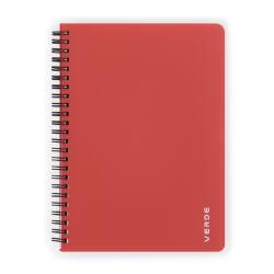 Verde A5 60 lapos PP tégla vonalas spirálfüzet (8-871)