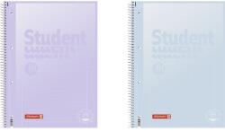 Brunnen A4 80 lapos vonalas pasztell lila és pasztell kék spirálfüzet (106732794)