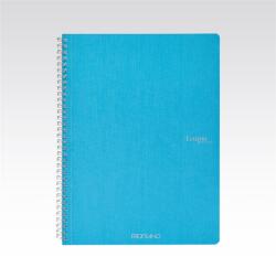 Fedrigoni Ecoqua A4 70lapos türkiz sima spirálfüzet (19290011)