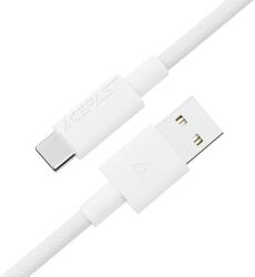 ACEFAST Cablu Acefast (C18-04) - USB to Type-C, Fast Charging, 3A, BendResistant, Nylon Braid, 1.2m - White