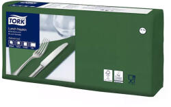 Tork Szalvéta 2 rétegű 1/4 hajtás lapméret: 32, 8 x 32, 5 cm 200 lap/csomag Lunch Tork_477214 sötétzöld (477214) - iroda-ellatas