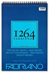 Fedrigoni 1264 Mix Media rajz- és festőtömb, 300 g - A3, felül spirálos