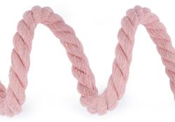Fashion Sodrott zsinór, Ø10mm, 100% pamut, 5m, 510393, rózsaszín