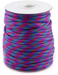 Fashion Színátmenetes paracord zsinór, ejtőernyő zsinór karkötőkhöz, Ø4 mm, 5m, 310230, kék-lila