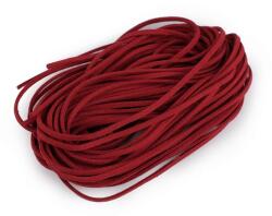 Fashion Eco bőr zsinór DIY karkötőkhöz, nyakláncokhoz, dekorokhoz, 3mm, 310118, piros