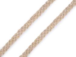 Fashion Pamut zsinór, kéder zsinór, 5mm vastag, 5m köteg, natur - 290584