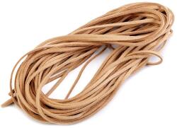 Fashion Eco bőr zsinór DIY karkötőkhöz, nyakláncokhoz, dekorokhoz, 3mm, 310118, világos barna