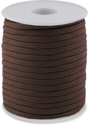 Fashion Paracord zsinór, ejtőernyő zsinór karkötőkhöz, Ø4 mm, 5m, 310177, csokoládébarna