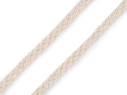 Fashion Pamut zsinór, kéder zsinór, 5mm vastag, 5m köteg, bézs - 290584