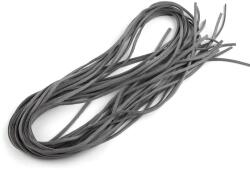 Fashion Eco bőr zsinór DIY karkötőkhöz, nyakláncokhoz, dekorokhoz, 3mm, 310118, szürke