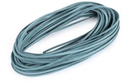 Fashion Eco bőr zsinór DIY karkötőkhöz, nyakláncokhoz, dekorokhoz, 3mm, 310118, kék farmer