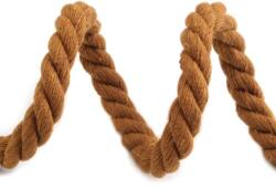 Fashion Sodrott zsinór, Ø10mm, 100% pamut, 5m, 510393, barna