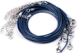 Fashion Nyakék zsinór, sodrott, delfinkapoccsal, 45cm, 130954, királykék