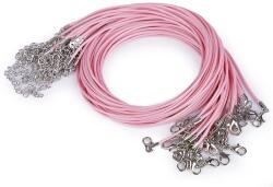 Fashion Nyakék zsinór, sodrott, delfinkapoccsal, 45cm, 130954, púderrózsaszín