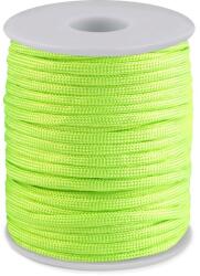 Fashion Paracord zsinór, ejtőernyő zsinór karkötőkhöz, Ø4 mm, 5m, 310177, neonsárga